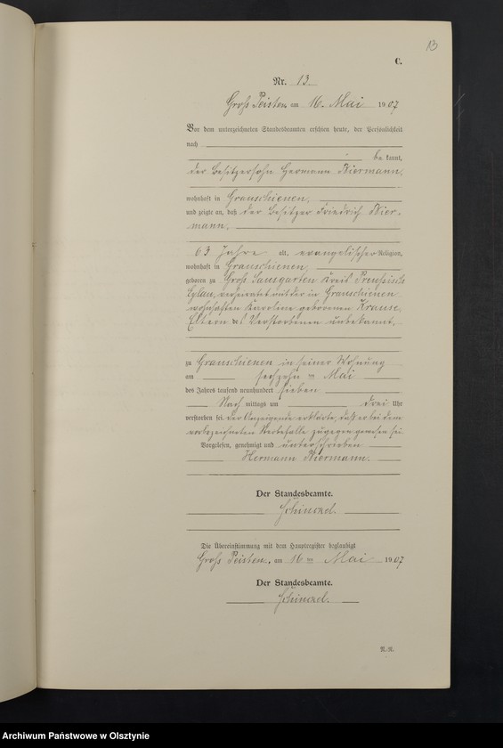 image.from.unit.number "Sterbe-Neben-Register Nr 1 - 29"