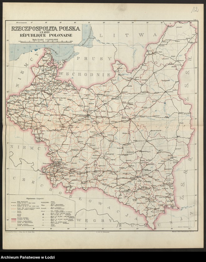 Obraz 14 z jednostki "Rzeczpospolita Polska Atlas statystyczny, Warszawa 1930"