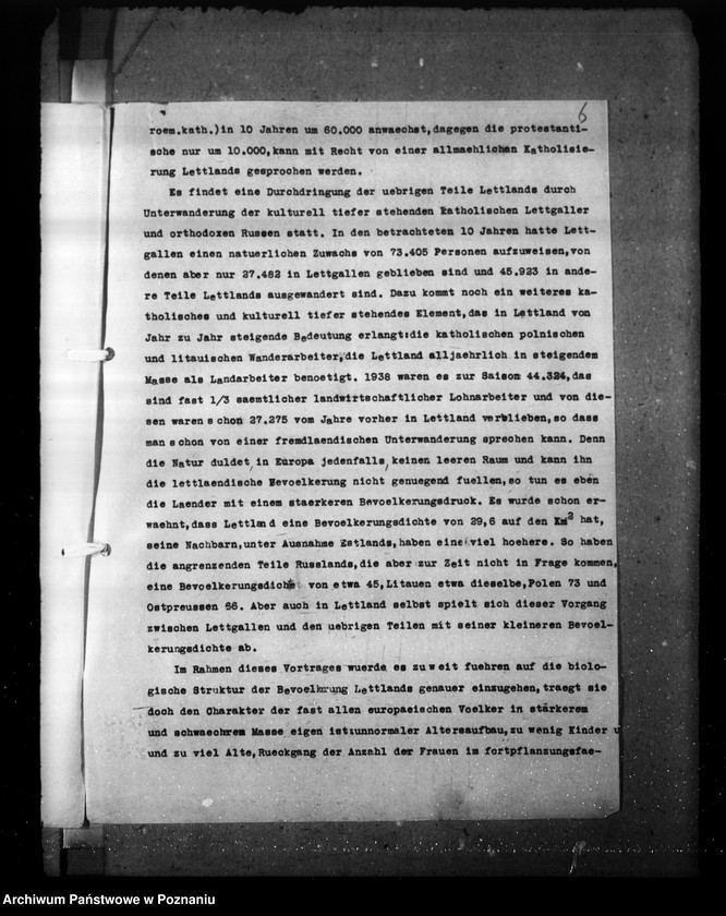Obraz 10 z jednostki "Opracowanie dotyczące Lettlands Bevölkerungsentwicklung. Bevölkerungszustand"