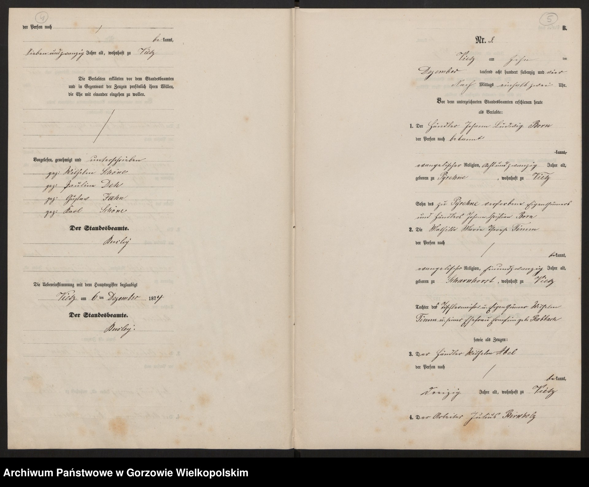 Skan z jednostki: Heirats register