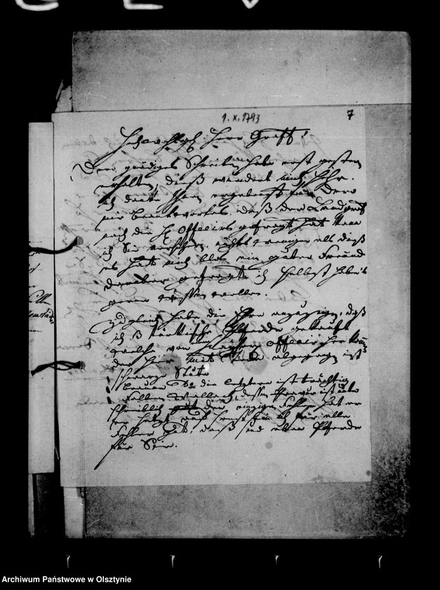 image.from.unit.number "Annexe zu den /Papiers du Camp/ enthaltend Briefe über Pferdekäufe, Juvelen usw. an Carl Fr. Gf. Lehndorff."