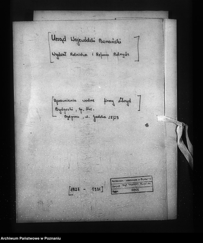 Obraz 4 z jednostki "/Uprawnienia wodne firmy Lloyd Bydgoski, Spółka Akcyjna Bydgoszcz ul. Grodzka 28/29/"