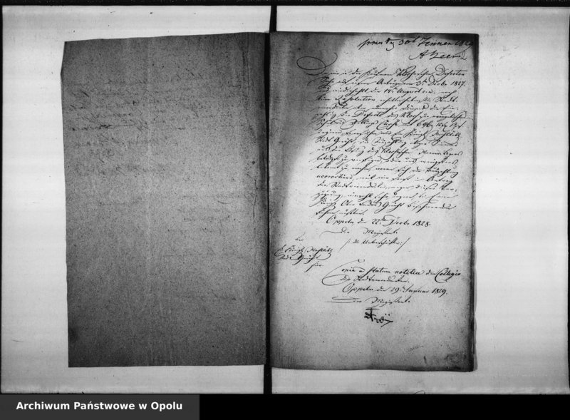 Obraz 6 z jednostki "Acta die Geschäftsführung der Stadt Verordneten betreffend. Jahrgang 1829 bis inclus[ive] 1832"