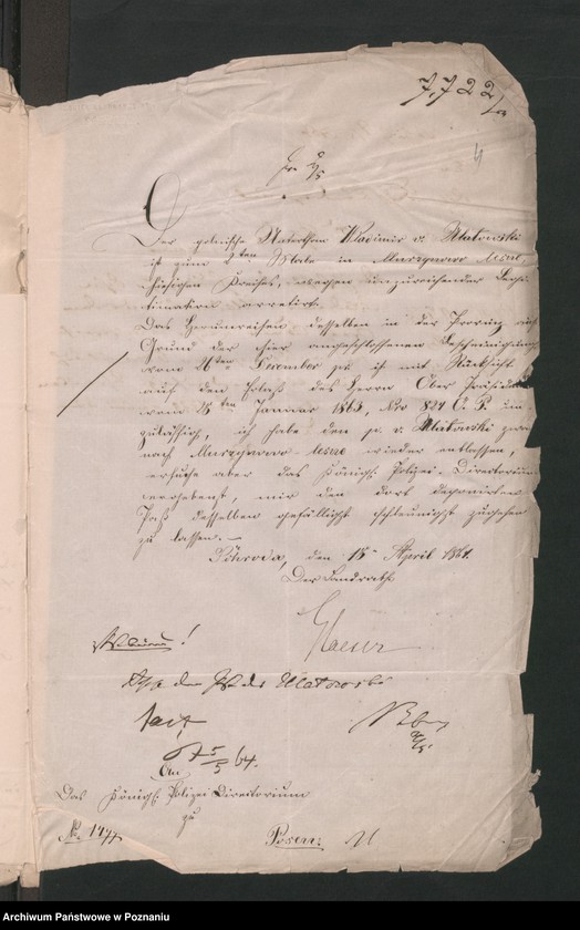 Obraz 7 z jednostki "A. betr. den Gutsbesitzer Wladimir von Ulatowski"