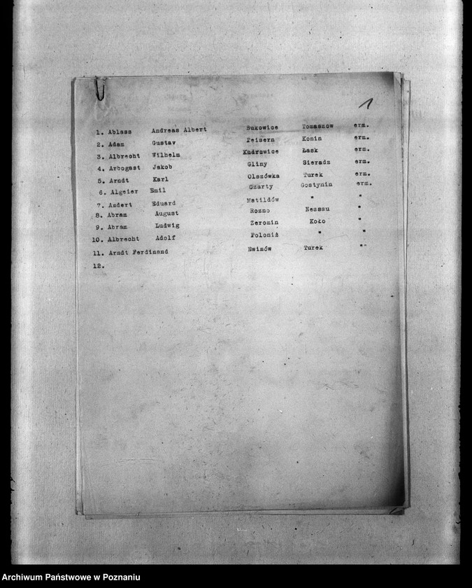 Obraz 5 z jednostki "Zweigstelle Litzmannstadt (Łódź) Alfabetinke Totenlisten"