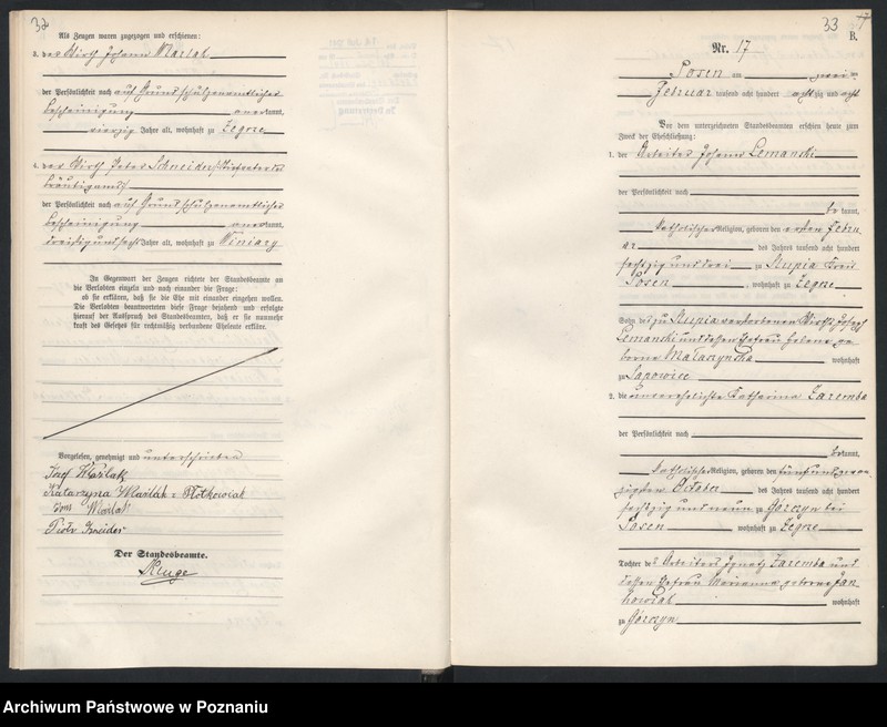 Obraz 19 z jednostki "Księga małżeństw"