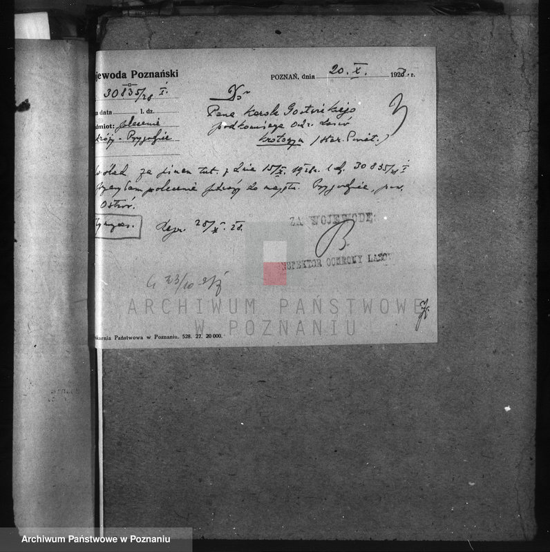 image.from.unit.number "Majętność Przygodzice powiat ostrowski /nadzór nad gospodarką leśną/"