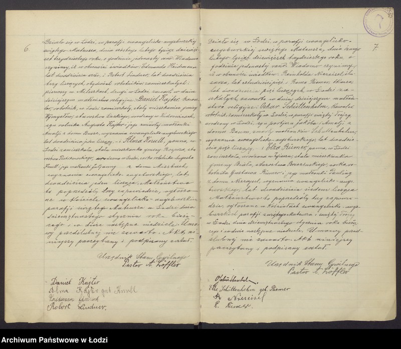 Obraz 6 z jednostki "Akta małżeństw"