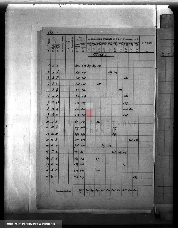 Obraz 16 z jednostki "Plan urządzenia gospodarstwa leśnego dla lasu majętności Śródka w powiecie międzychodzkim 1930-1940"