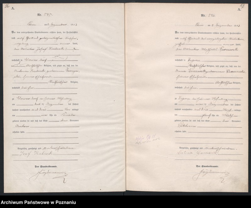 Obraz 16 z jednostki "Księga urodzeń tom II"