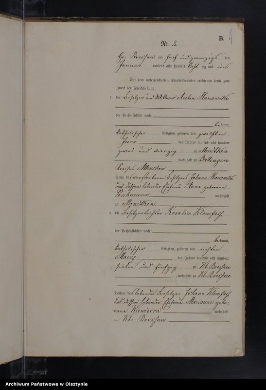 image.from.unit.number "Heiraths-Haupt-Register Nr 1 - 20"