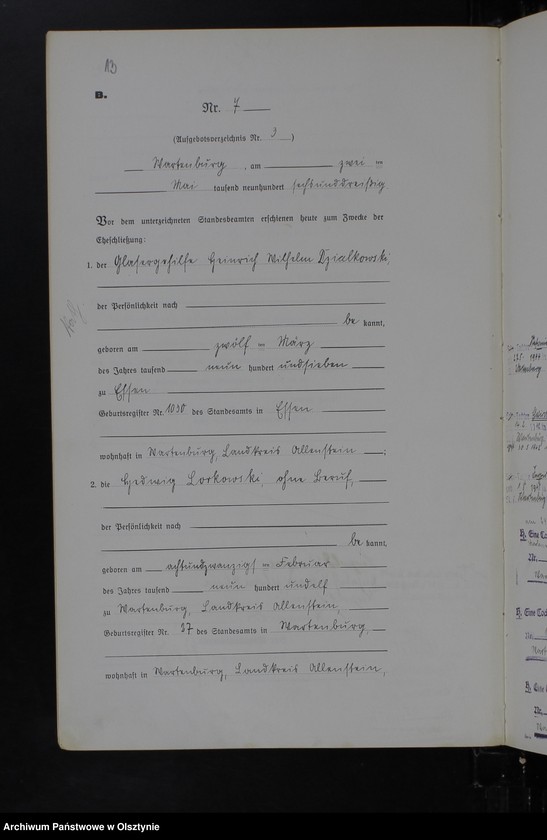 image.from.unit.number "Heirats-Haupt-Register Nr 1 - 31"