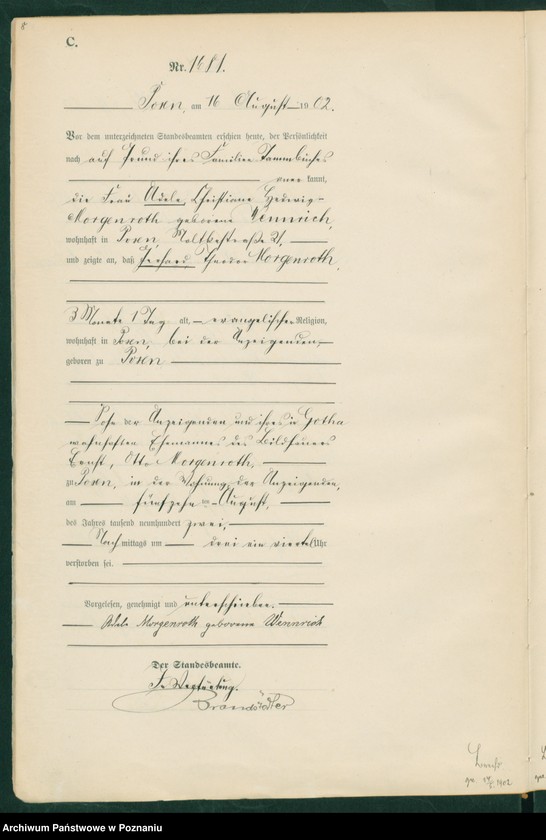 Obraz 11 z jednostki "Księga miejscowa zgonów t. IV"