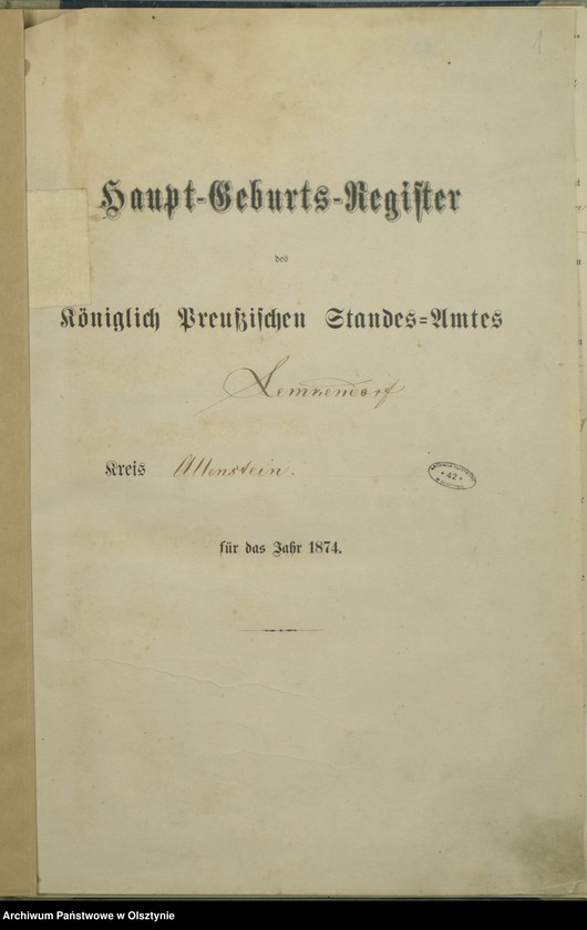 image.from.unit.number "Haupt-Geburts-Register Nr 1 - 30"
