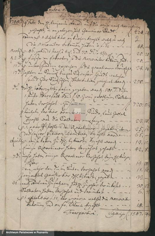 Obraz 4 z jednostki "Extract aus den Stadttrechnungen von extraordinären Expensen; język niemiecki"