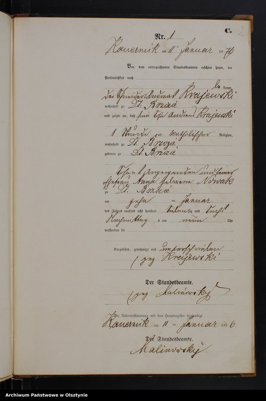 Obraz z jednostki "Sterbe-Neben-Register Nr 1 - 39"