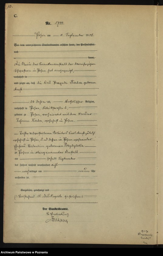 Obraz 12 z jednostki "Księga miejscowa zgonów tom IV [Rejestr główny zgonów]"