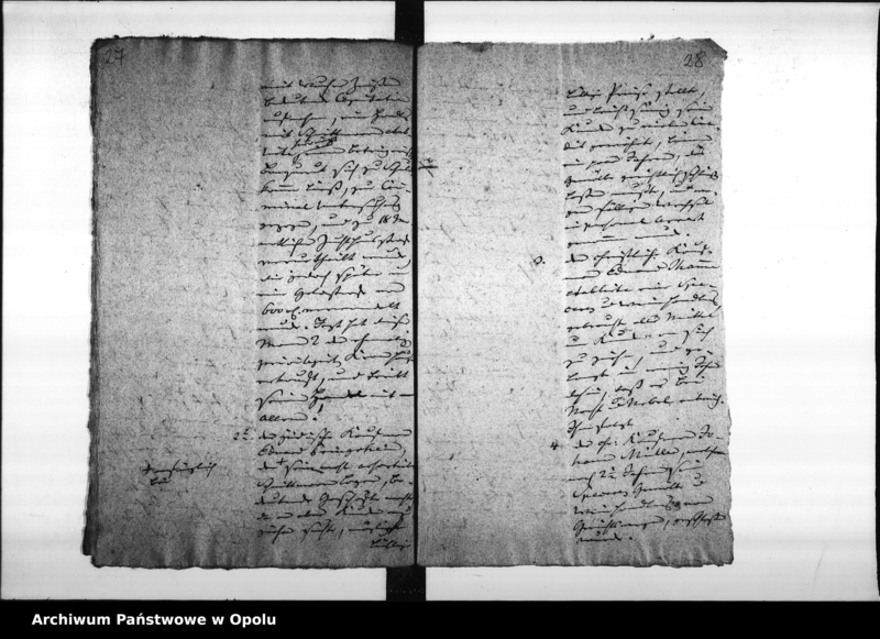 Obraz 19 z jednostki "Acta des Magistrats zu Oppeln betreffend den an das Königliche Ober - Landes - Gericht zu Ratibor erstatteten gutachtlichen Bericht über die Haupt - Ursachen der im Jahre 1835 verübten Verbrechen pp."