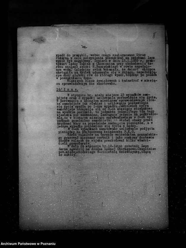 Obraz 12 z jednostki "Sprawozdanie sytuacyjne ze stanu bezpieczeństwa za miesiące styczeń-maj, lipiec 1939 r. oraz sprawozdanie z polskiego legalnego ruchu politycznego za miesiąc czerwiec 1939 r."