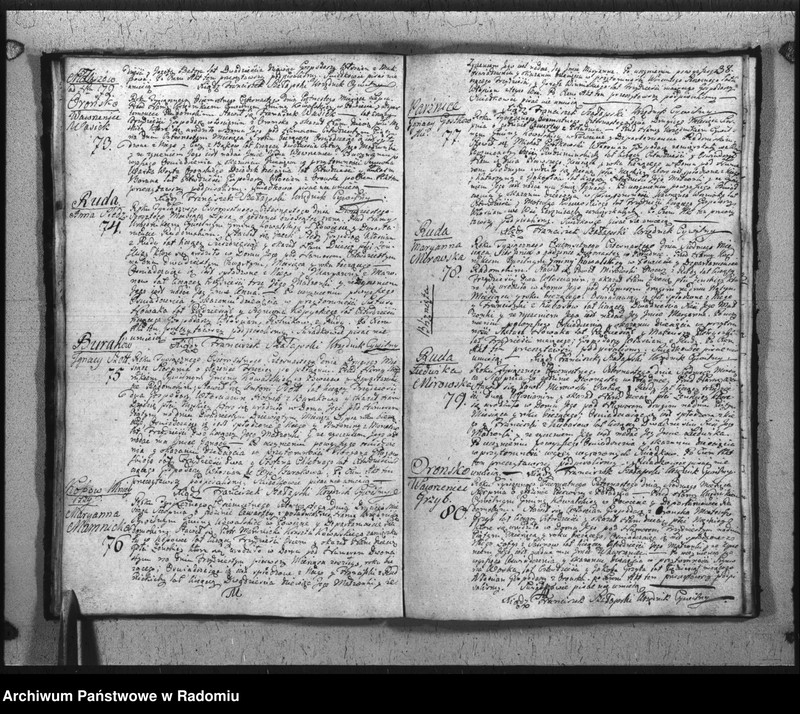 image.from.unit.number "Akta Stanu cywilnego Parafij Kowala Stępocina Zameijscia, Urodzenia i Zeyścia na rok 1814 Zdziałano i Parafowano"