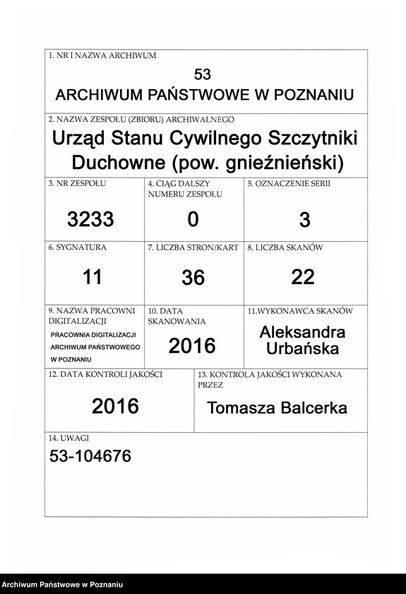Obraz 1 z jednostki "Księga małżeństw"