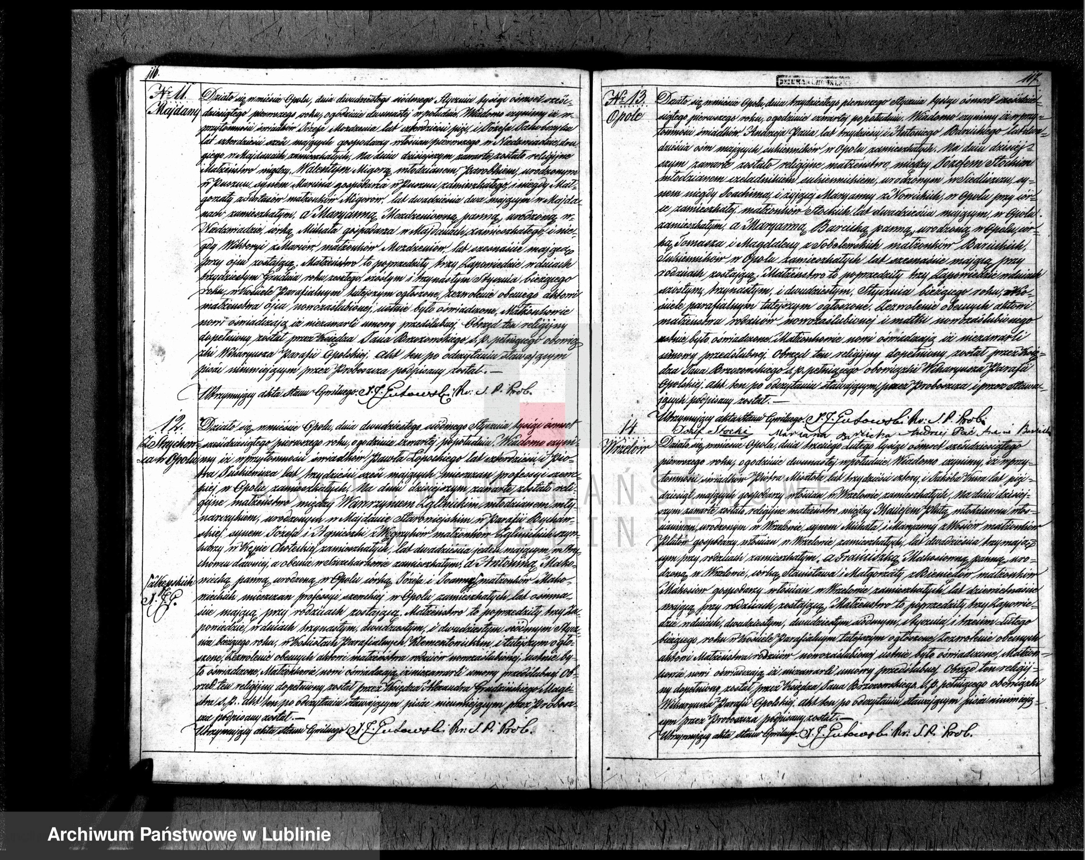 Skan z jednostki: Księga urodzeń, małżeństw i zgonów