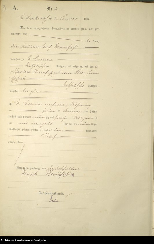 image.from.unit.number "Geburts-Haupt-Register Nr 1 - 77"