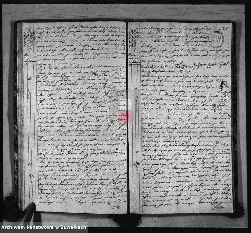 image.from.unit.number "Akta stanu cywilnego zeszłych w gminie seyneńskiey od 1-go stycznia 1815 roku."