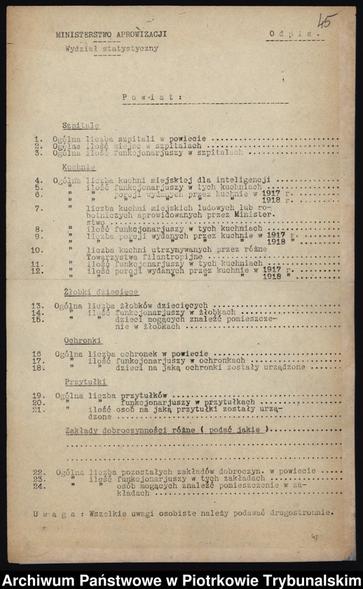 image.from.collection.number "Ochronki, szpitale i przytułki dla starców i kalek. Trudne realia piotrkowskiej służby zdrowia u progu niepodległości111"