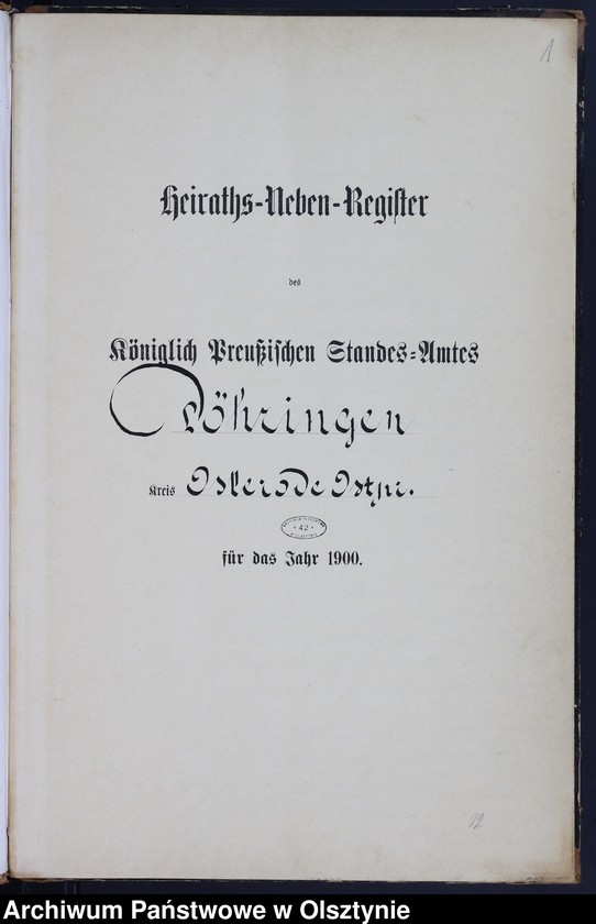 image.from.unit.number "Heiraths-Neben-Register Nr 1 - 19"