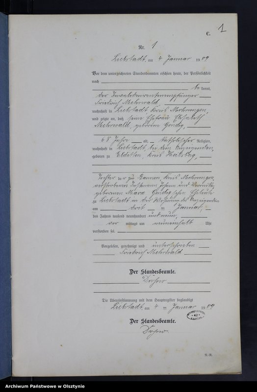 image.from.unit.number "Sterbe-Neben-Register Nr 1 - 51"