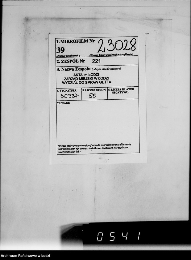 Obraz 2 z jednostki "Heeresbekleidungsamt Posen.Kriegsauftrag S.20/6"