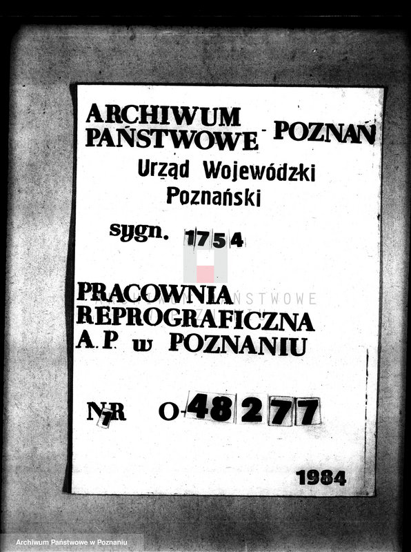 Obraz 1 z jednostki "Księga inwentaryzacyjna zabudowań na majątku państwowym Kopanina powiat wągrowiecki /opisy budynków/"