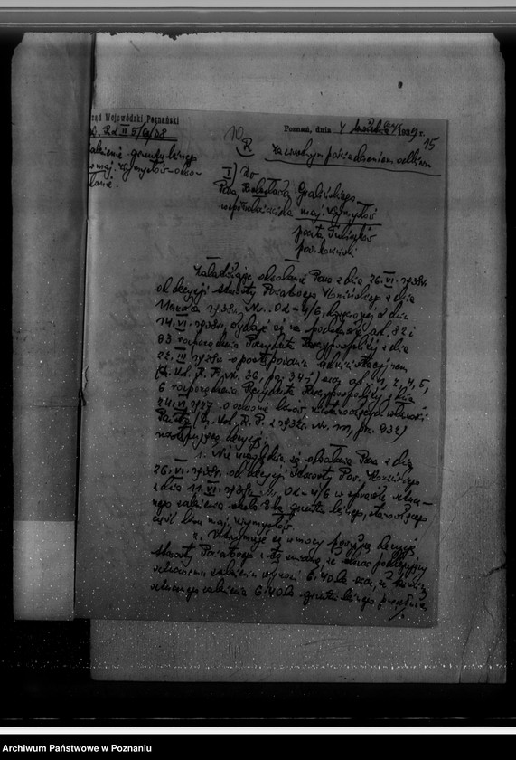 Obraz 19 z jednostki "Gmina Wymysłów powiat koniński /nadzór nad gospodarką leśną/"