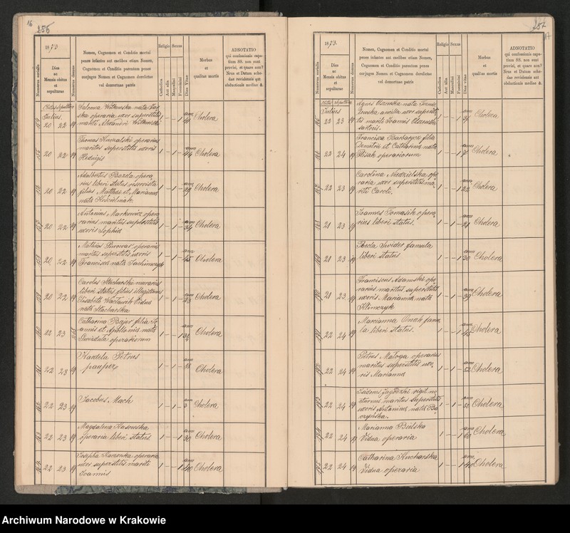 Obraz 12 z jednostki "Parafia Bożego Ciała Księgi Zmarłych 1873-1889"