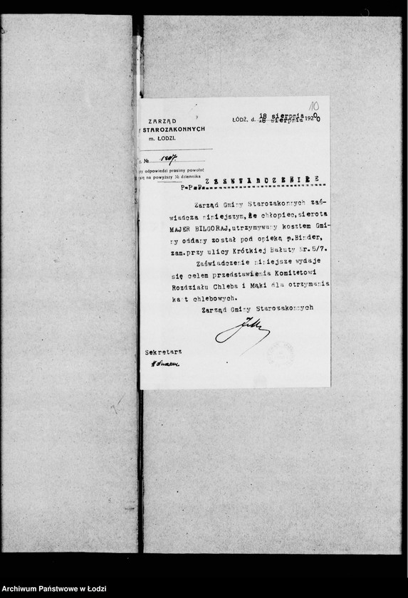 Obraz 13 z jednostki "Akta dotyczące utrzymania dzieci"