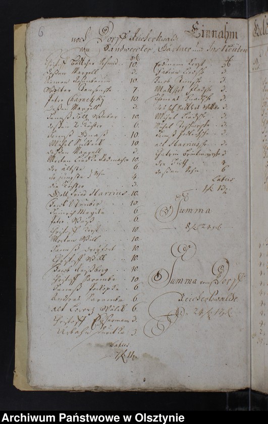 image.from.unit.number "Jahr Rechnung der Silberbachschen Kirchen"