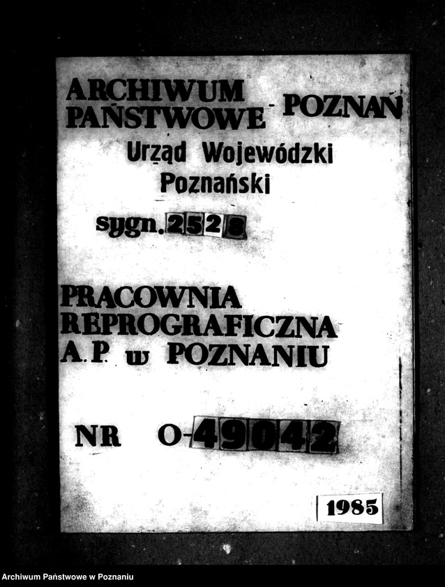Obraz 1 z jednostki "Operat szacunkowy parcelowanego majątku Gorzycko-Stare powiatu międzychodzkiego"
