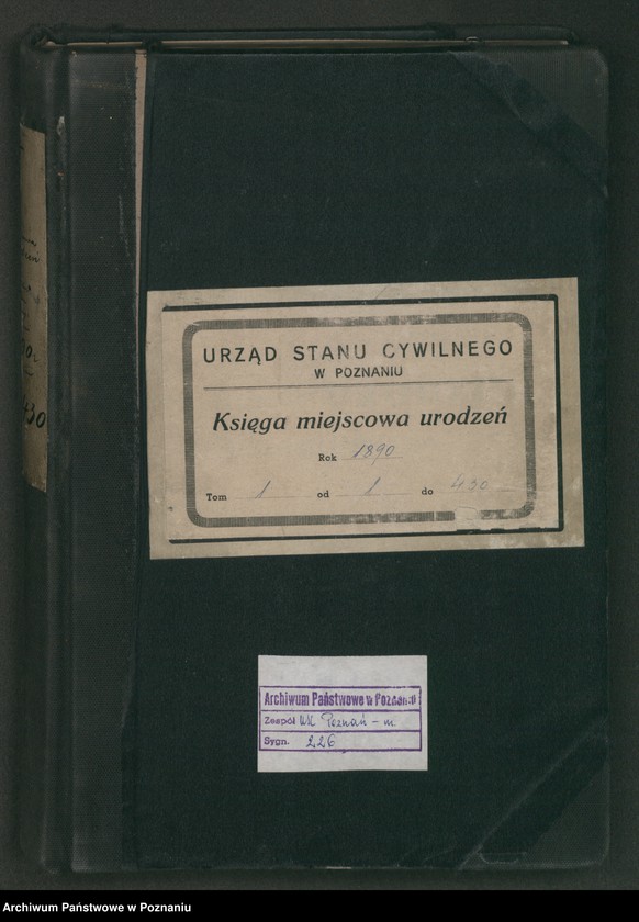 Obraz 2 z jednostki "Księga urodzeń t. I"