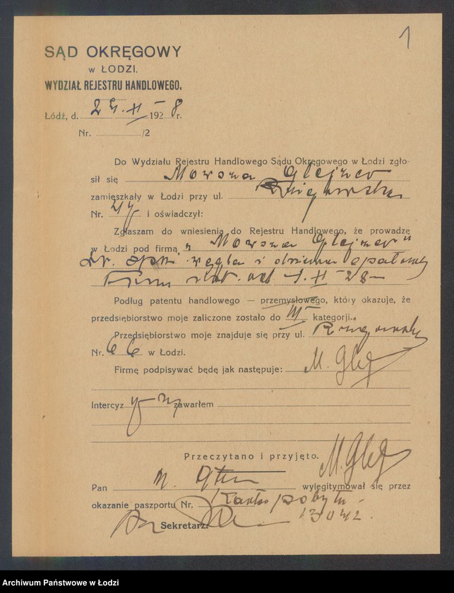 Obraz 3 z jednostki "Mowsza Glejzer – sprzedaż węgla i drzewa opałowego"