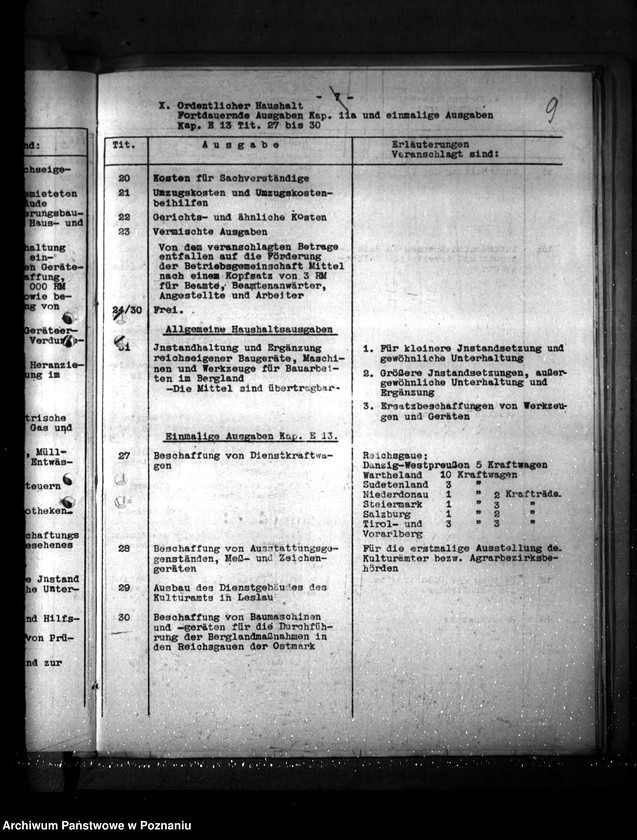 Obraz 13 z jednostki "Landeskultur- Verwaltung (Budżety)"