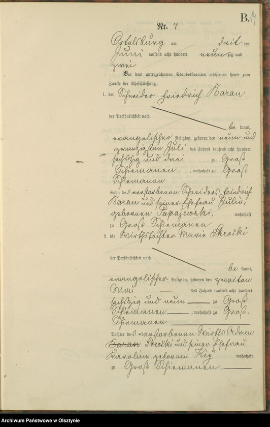 image.from.unit.number "Heiraths-Haupt-Register Nr 1 - 14"