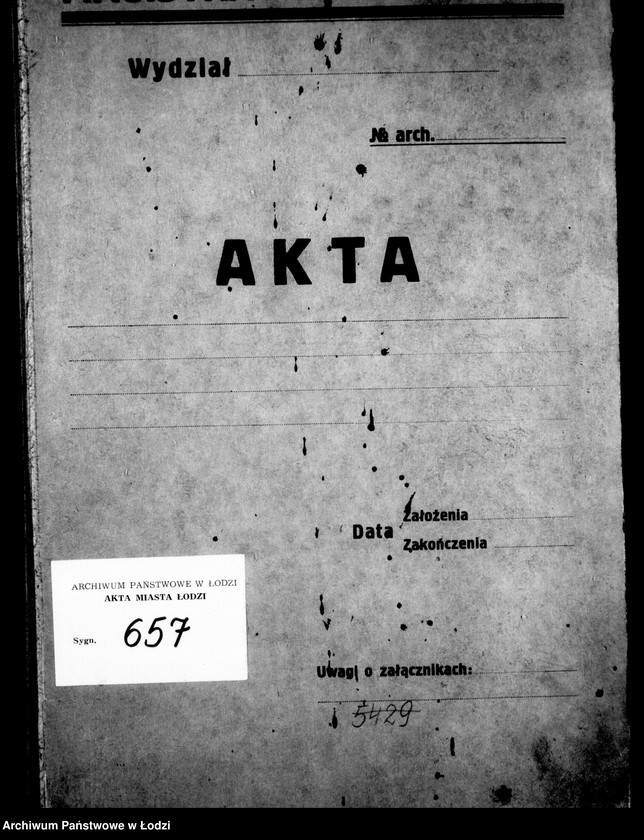 Obraz 4 z jednostki "Akta tyczące się odtransportowania osób miejsc zbiegłych"