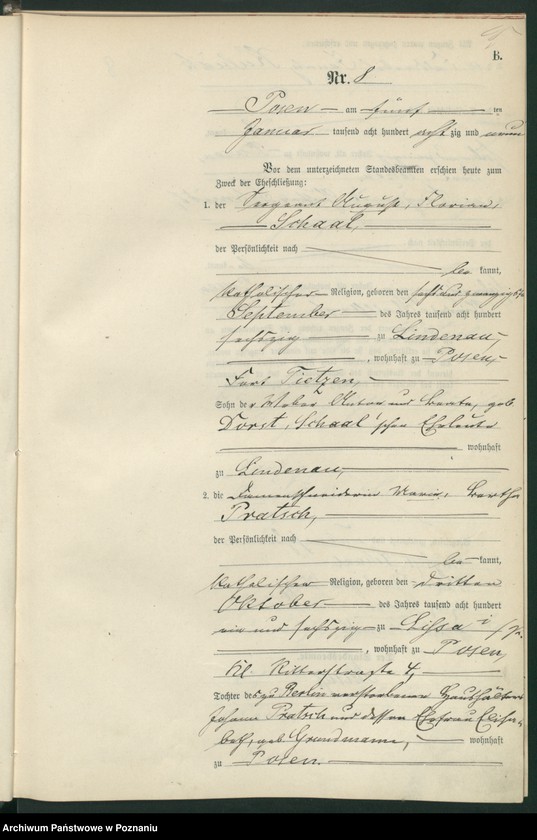 Obraz 18 z jednostki "Księga małżeństw t. I"