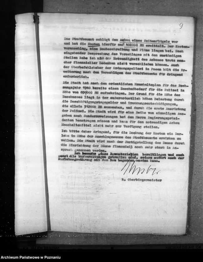 Obraz 13 z jednostki "Finanzbedarf der Stadt Kalisch. Bürgerschaft für Darlehen an abgebrannte Volksdeutsche. Melirationsdauerkredit"