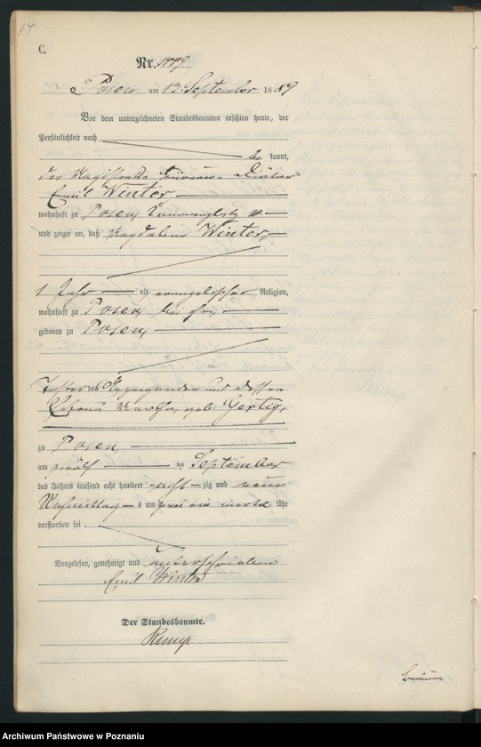 Obraz 17 z jednostki "Księga zgonów t. IV"