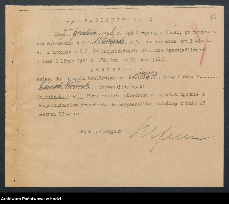 Obraz 12 z jednostki "Edward Woźniak – handel win i wódek"