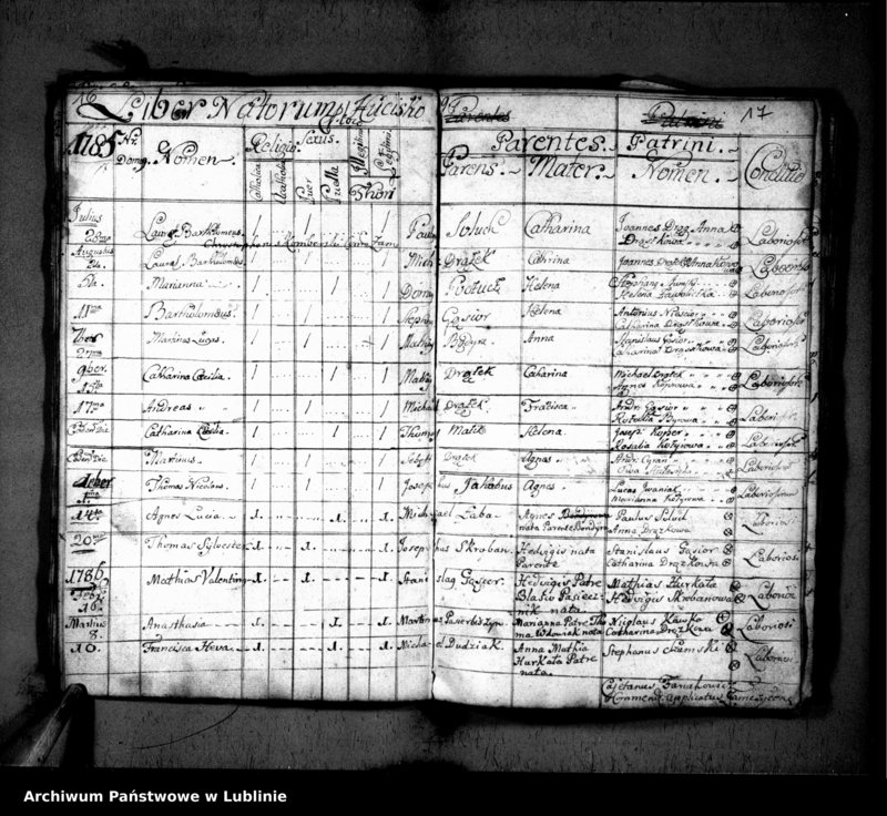 Obraz 12 z jednostki "Metrica baptisatorum"