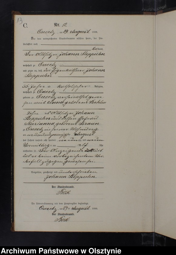 image.from.unit.number "Sterbe-Neben-Register Nr 1 - 15"
