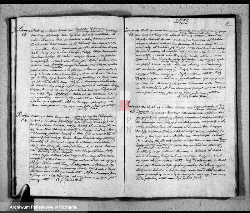 Obraz 18 z jednostki "Duplikat akt urodzonych, małżeństw, zgonów"